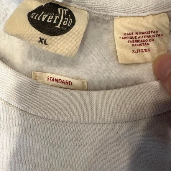 Vintage Silvertab Levis White Crewneck Sweatshirt - Picture 5 of 5